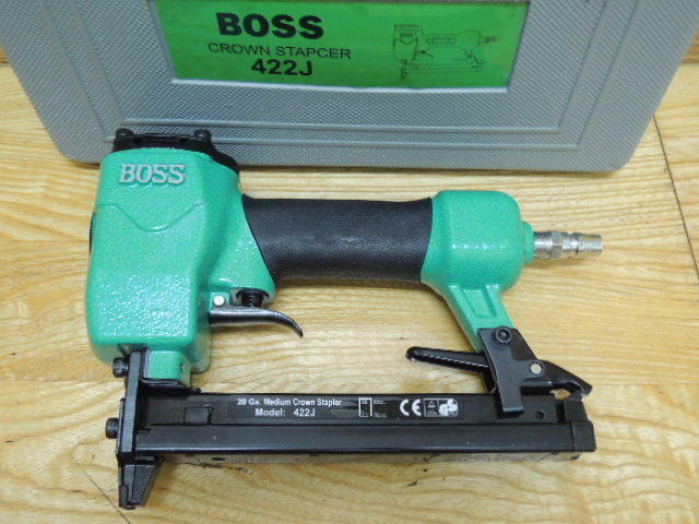 ＊中崙五金【附發票】BOSS TOPONE專業ㄇ字型氣釘槍 空氣釘槍 氣動釘槍 裝潢釘槍 木工釘槍 422J