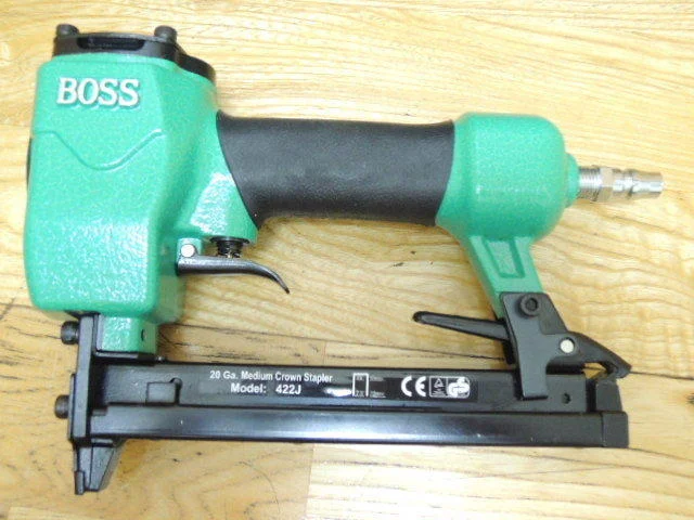 ＊中崙五金【附發票】BOSS TOPONE專業ㄇ字型氣釘槍 空氣釘槍 氣動釘槍 裝潢釘槍 木工釘槍 422J