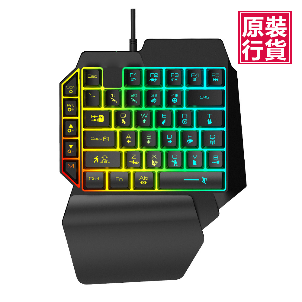 Japan TSK Gaming One Hand Easy Operation Keyboard (Y-69) (P2615)