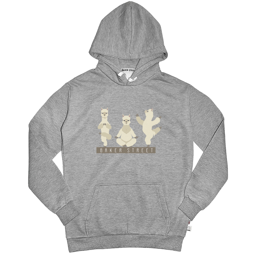 Yoga Alpaca 瑜珈駝 高磅數長袖帽T