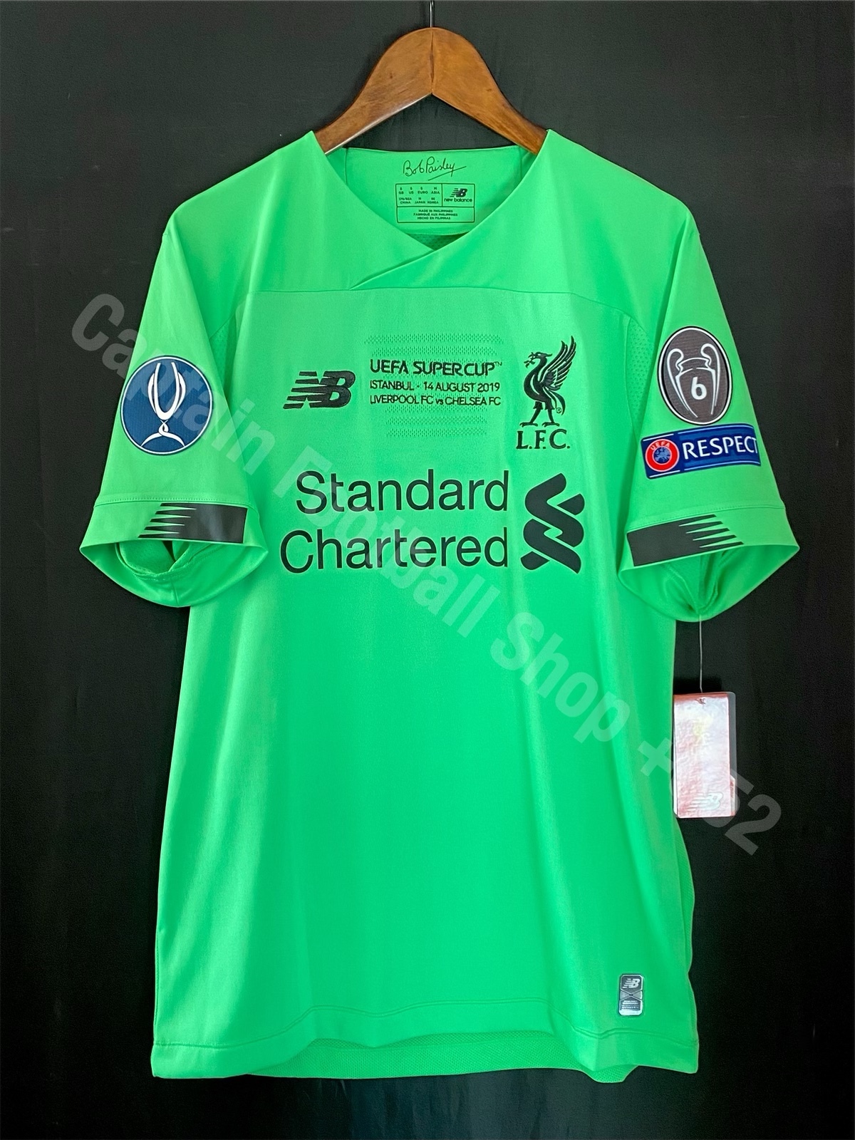 (BNWT) Liverpool 2019 UEFA Super Cup New Balance Goalkeeper shirt #13 ADRIAN