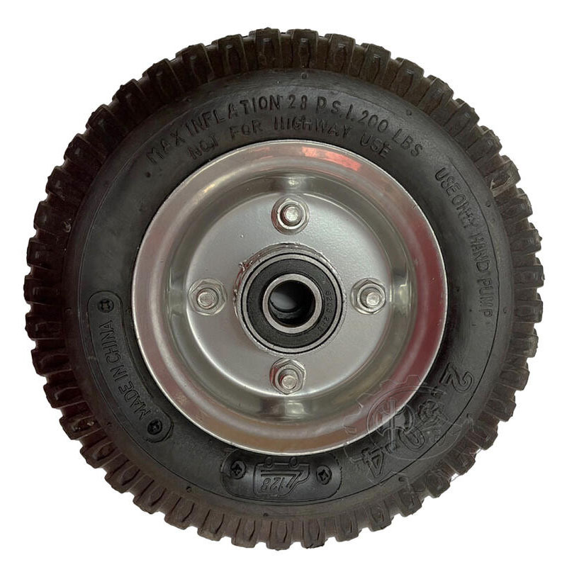 ＊中崙五金【附發票】8吋 特級高含膠風輪 塑框風輪 單輪 PU輪 風輪 打氣輪胎 手推車輪