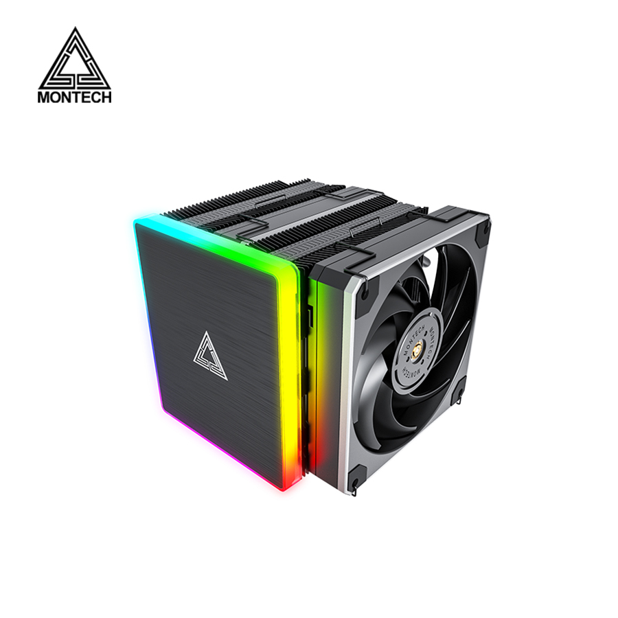 Montech 君主 METAL DT24 Premium  ARGB上蓋 雙塔CPU散熱器(高158mm)