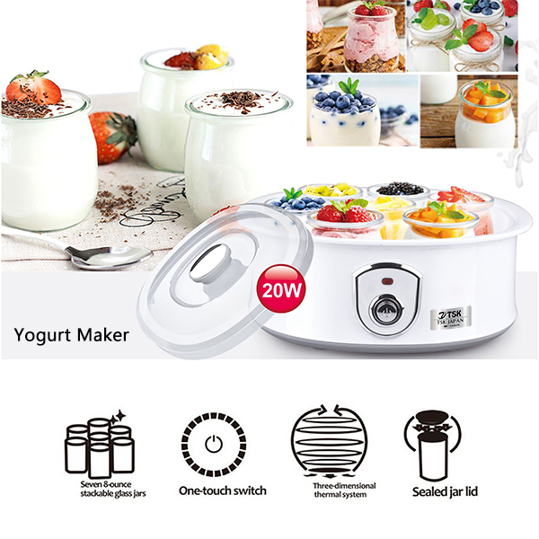 Japan TSK yogurt machine household small automatic 1.5L large capacity smart homemade yogurt fermentation machine (P3731)