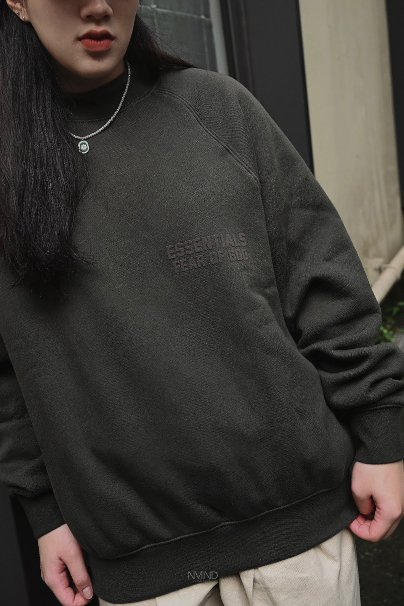 毛氈標大學TEE WOOD巧克力/OFF BLACK石灰黑