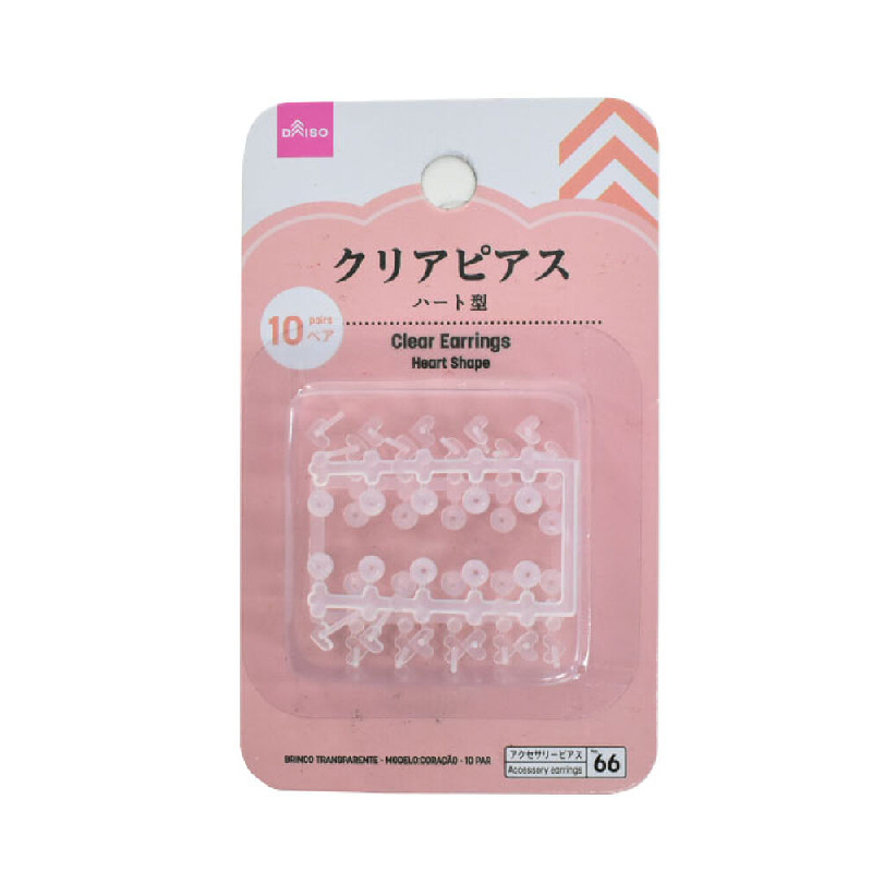 透明耳針/心型 10對