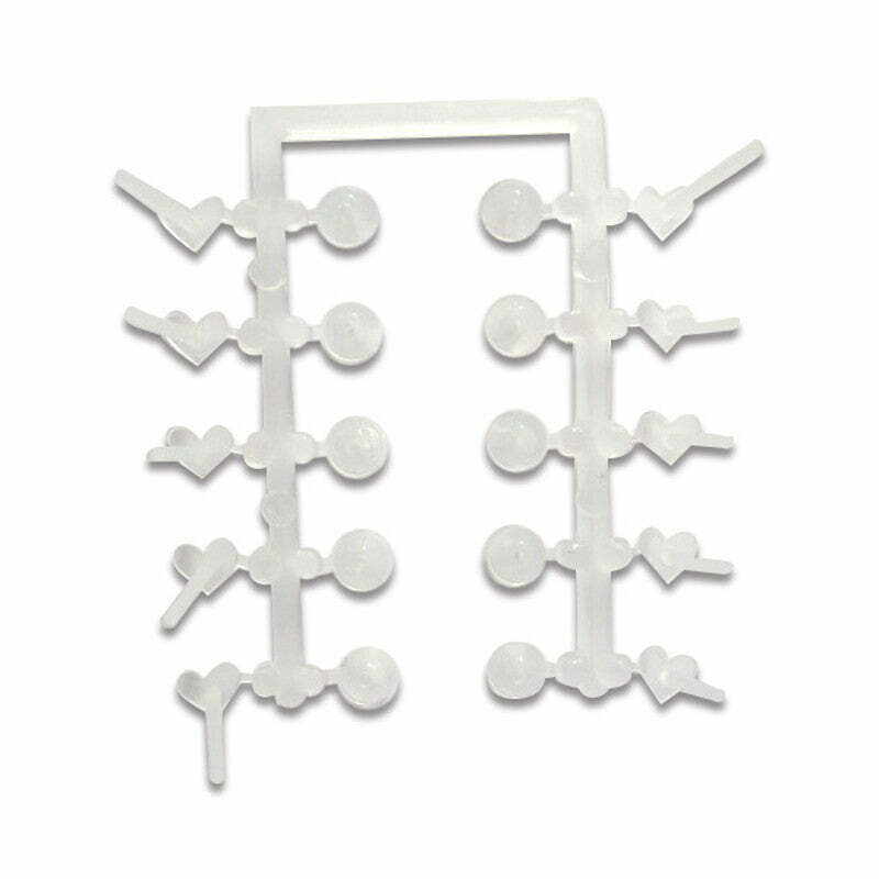 透明耳針/心型 10對