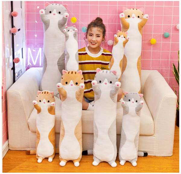 夾腿貓咪玩偶抱枕 15815