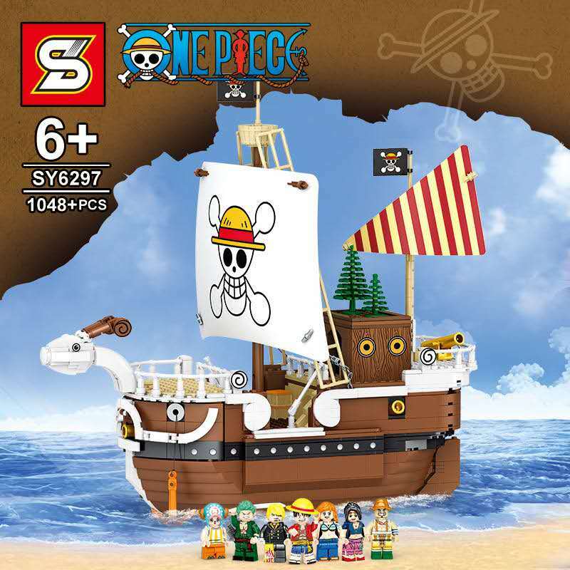 One Piece Sunny Pirate Ship Monkey D Luffy Building Blocks Set  Fit Lego NO BOX SY6297