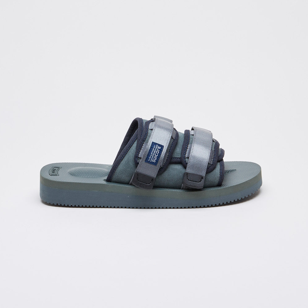 [出清商品售出無退換] SUICOKE MOTO-VS OG-056VS 藍綠色 麂皮 魔鬼氈 VIBRAM 黃金大底 拖鞋【SK22056VSSN】
