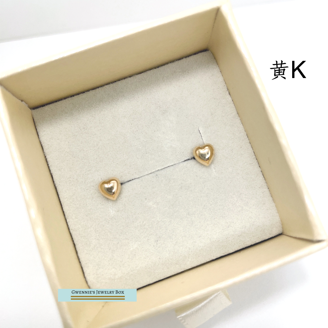 Ｋ金愛心耳環