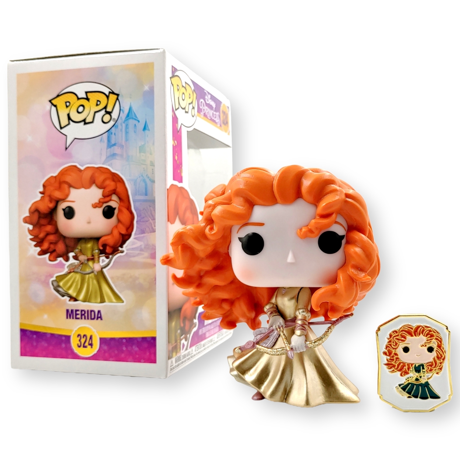 FUNKO POP終極公主<勇敢傳說>梅莉達公主(金鑽版連襟章)-No.324