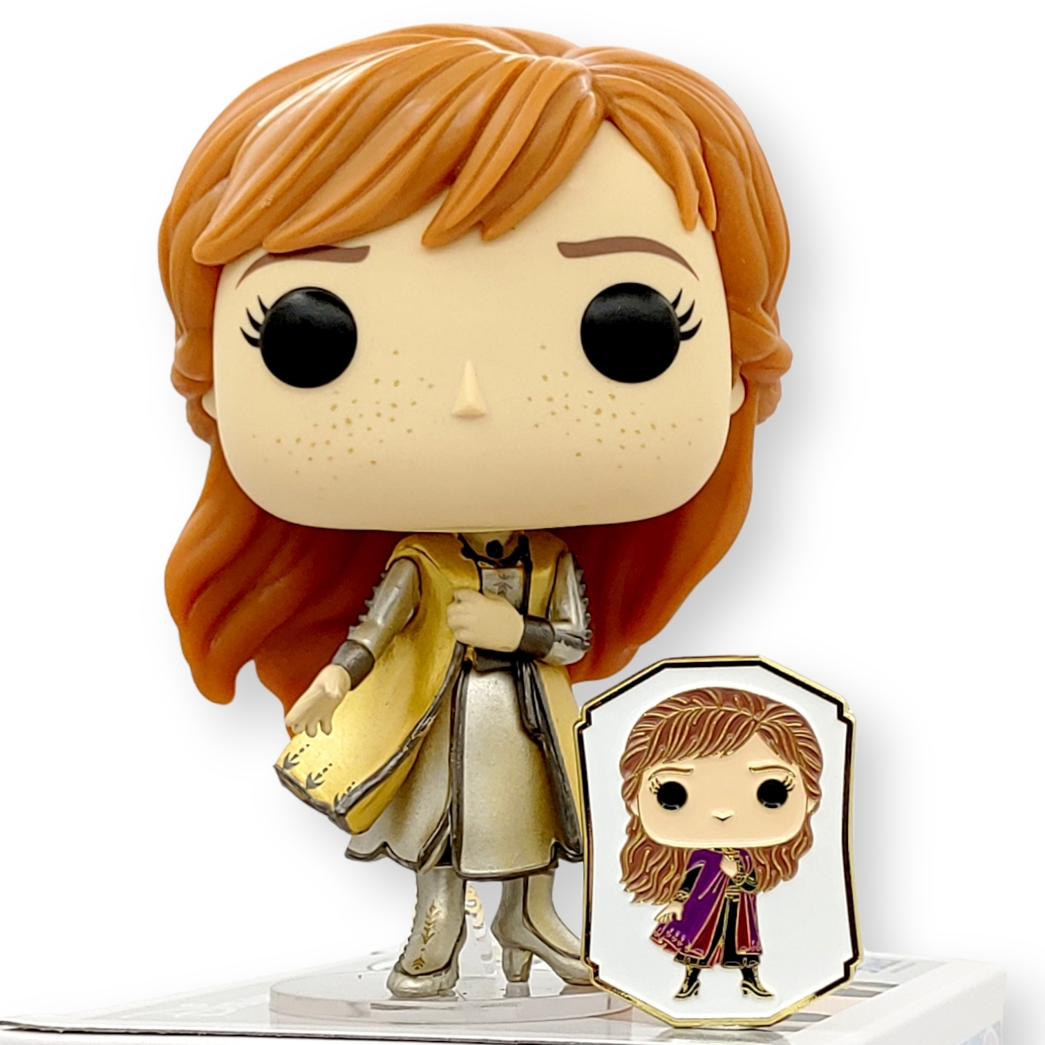 FUNKO POP終極公主<魔雪奇緣>安娜公主(金鑽版連襟章)-No.582