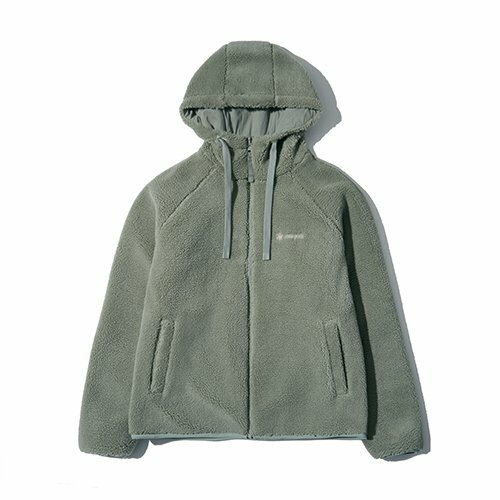 Snow Peak 雪諾必克女Snow fleece 毛絨雙面連帽外套墨綠