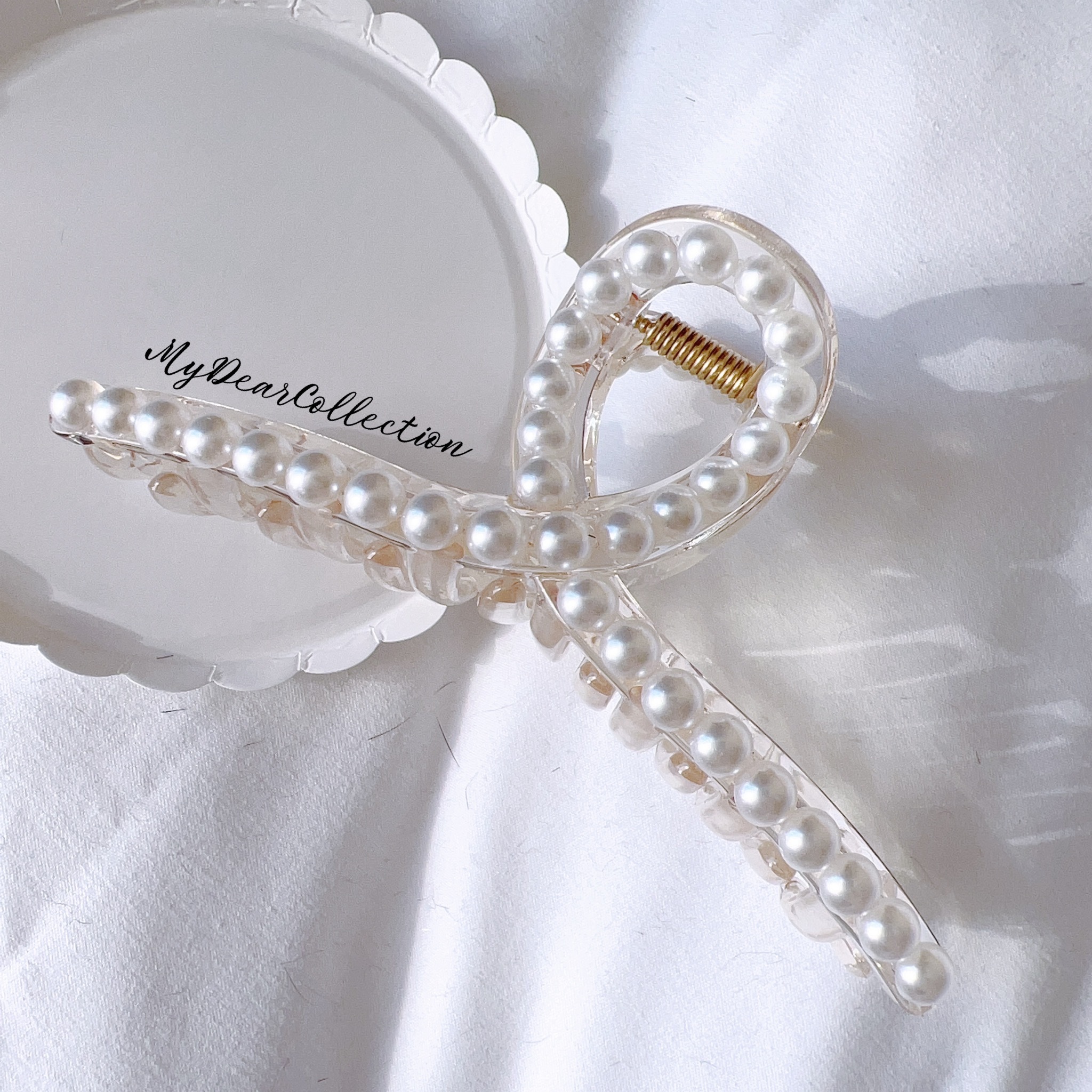 現 貨 | 韓國氣質 珍珠鯊魚夾 0545