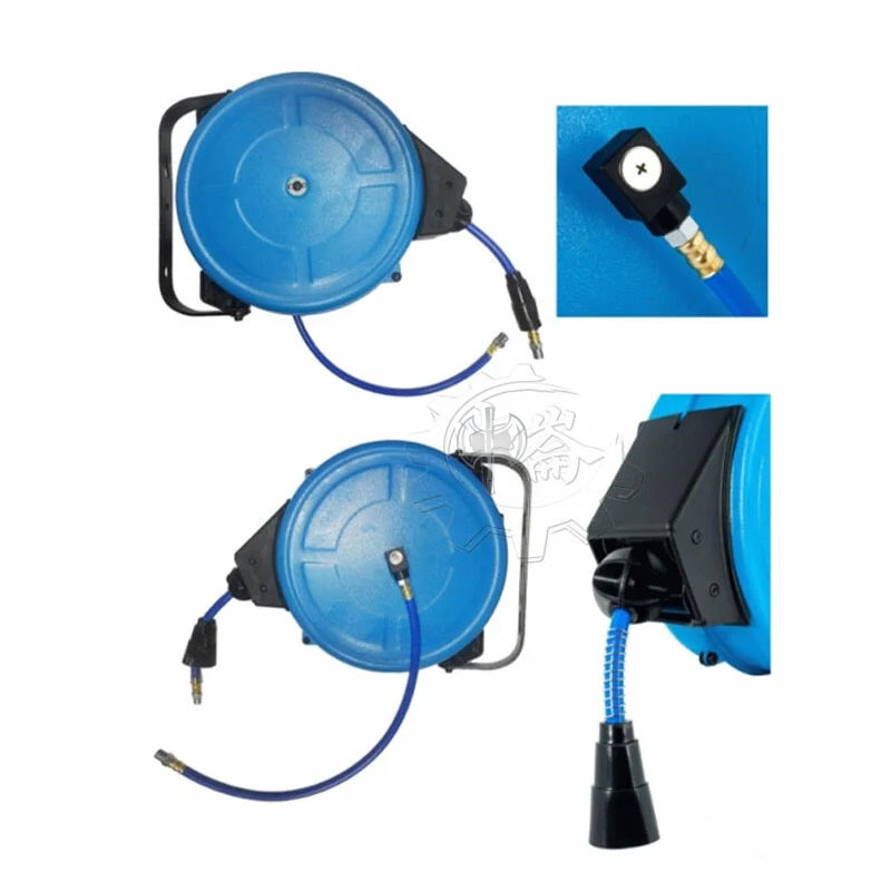 ＊中崙五金【缺貨中】空氣延長輪 管內徑3/8"*18M 台灣製 HR-870A 高壓管捲揚器 風管輪座