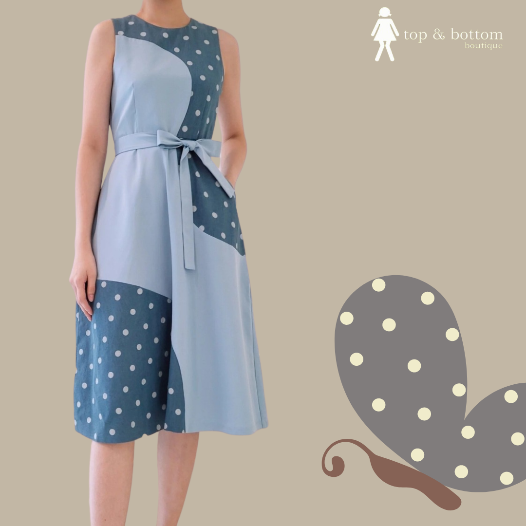 POLKA DOT MIDI DRESS