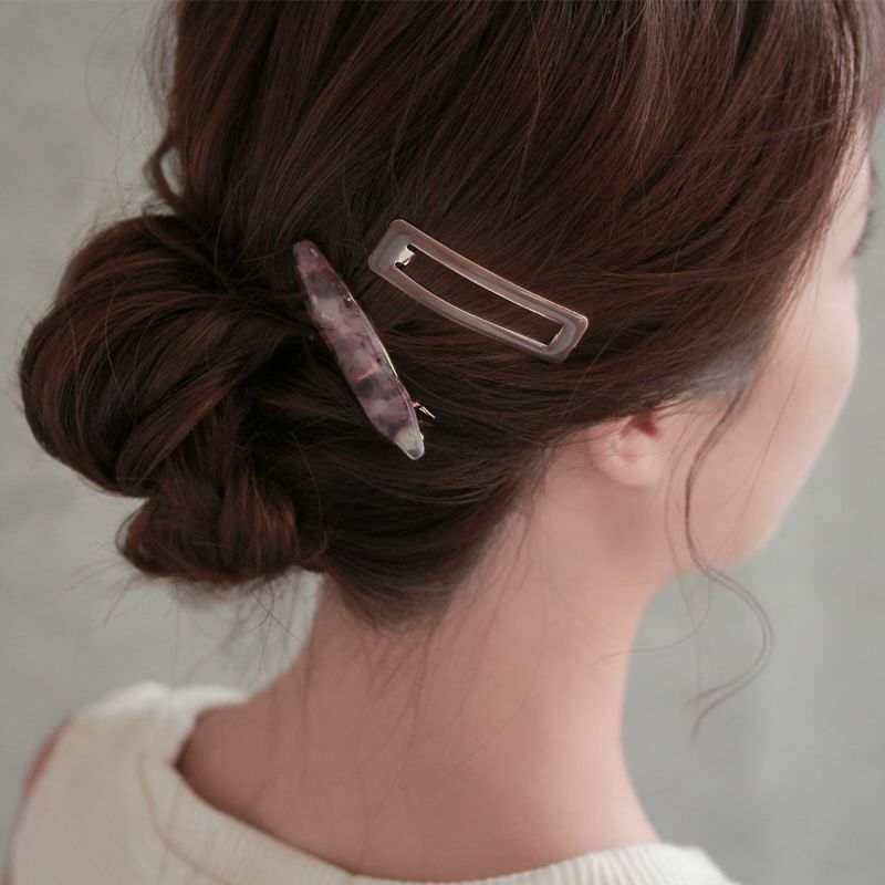 [日本制] 波浪大理紋髮夾set