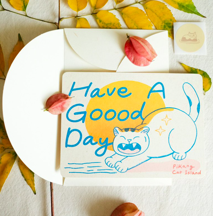Have A Goood Day. 貓咪祝福卡｜皮康