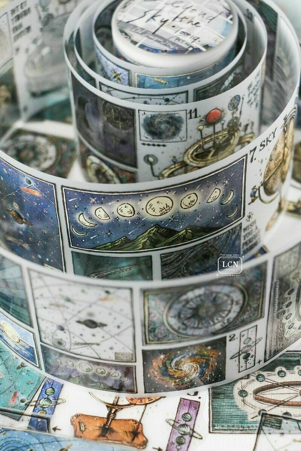 天空之上 PET膠帶 UV印刷霧面｜吉LCN