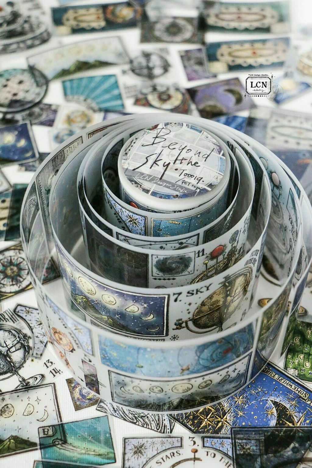 天空之上 PET膠帶 UV印刷霧面｜吉LCN