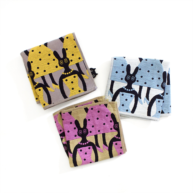 多用途今治紗巾 裙子兔兔｜Atsuko Matano