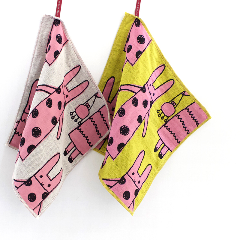 多用途今治紗巾 巴黎兔兔｜Atsuko Matano