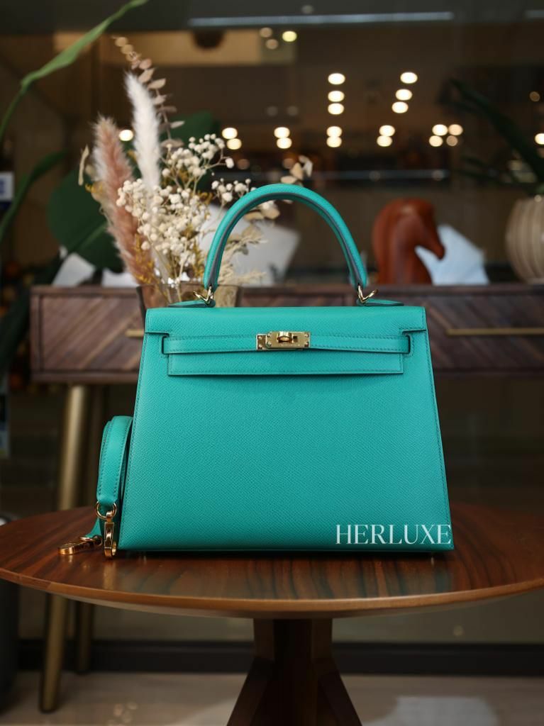 Kelly 25 O6 Vert jade cc epsom W