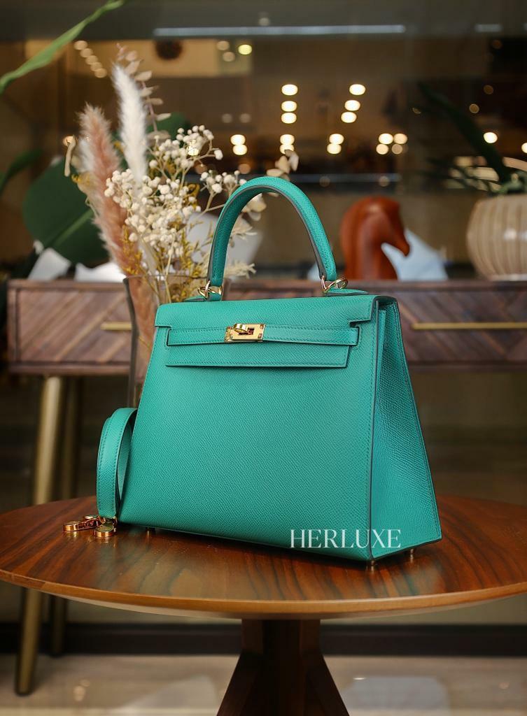 Kelly 25 O6 Vert jade cc epsom W