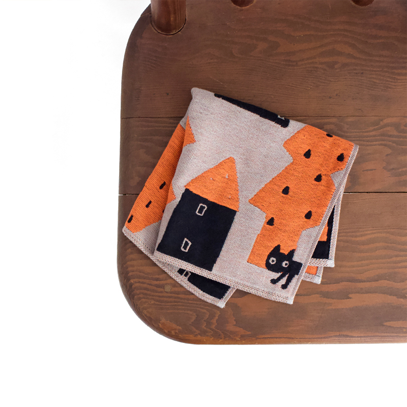 多用途今治紗巾 迷路貓兒｜Atsuko Matano