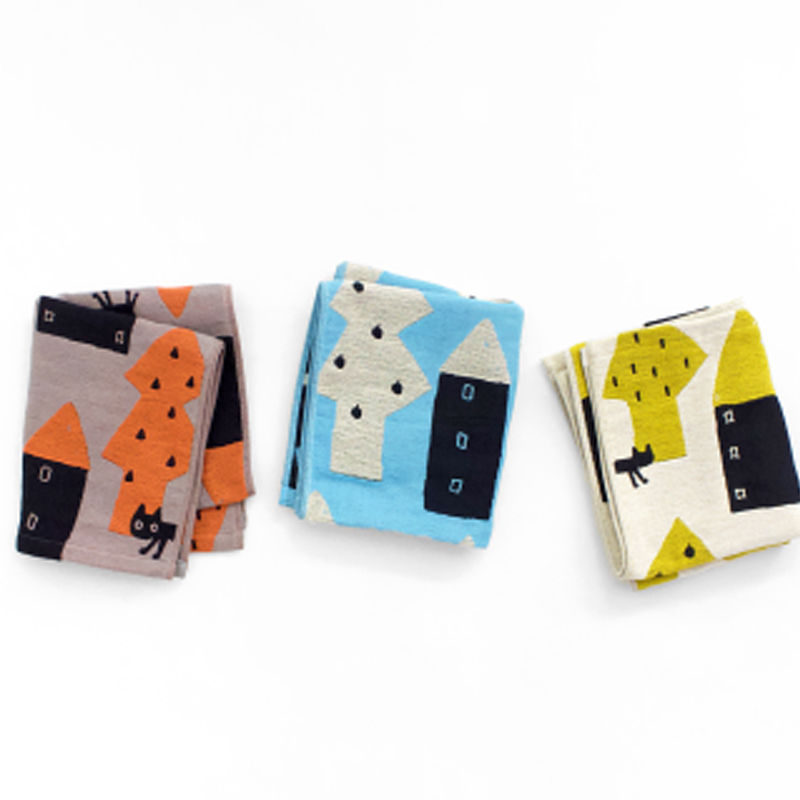 多用途今治長方紗巾 迷路貓兒｜Atsuko Matano