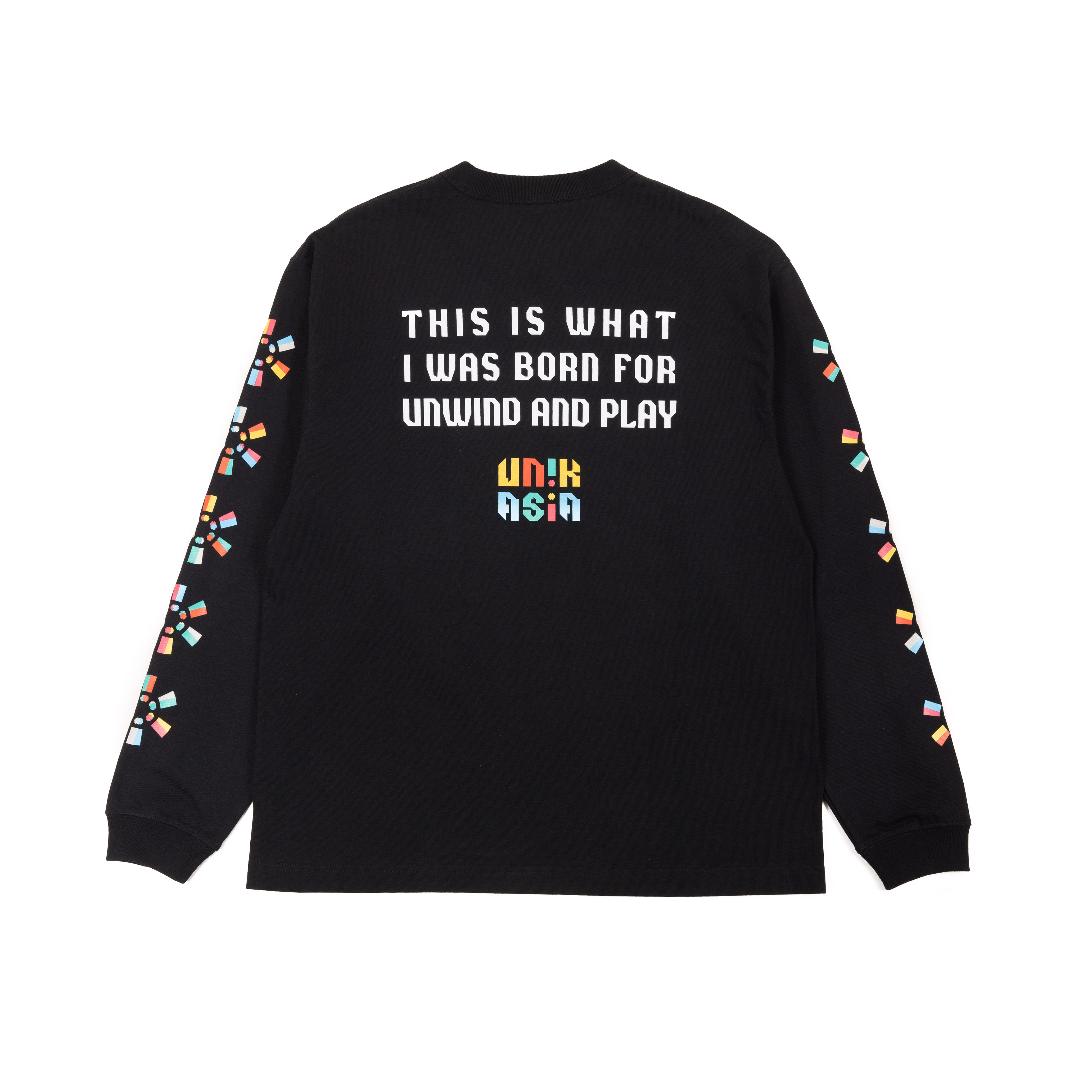 432Hz for UNIK ASIA PRINT L/S T-SHIRT BLACK