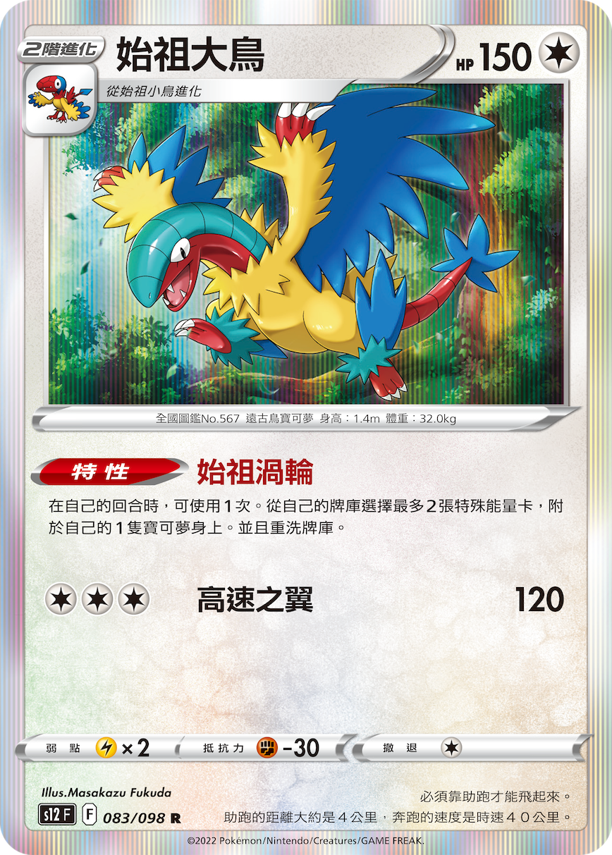 S12F 083/098 始祖大鳥