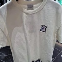 [S] ADLV A LOGO MONOGRAM EMBLEM SHORT SLEEVE T-SHIRT,CREAM, ADLV22FW-SSLAMG-CRM (SAV128)