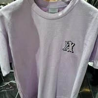 [S] ADLV A LOGO MONOGRAM EMBLEM SHORT SLEEVE T-SHIRT,LIGHT PURPLE, ADLV22FW-SSLAMG-LPP [FINAL SALE] (SAV129)