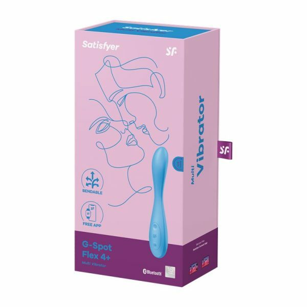 SATISFYER G-SPOT FLEX 4+ MULTI VIBRATOR BLUE