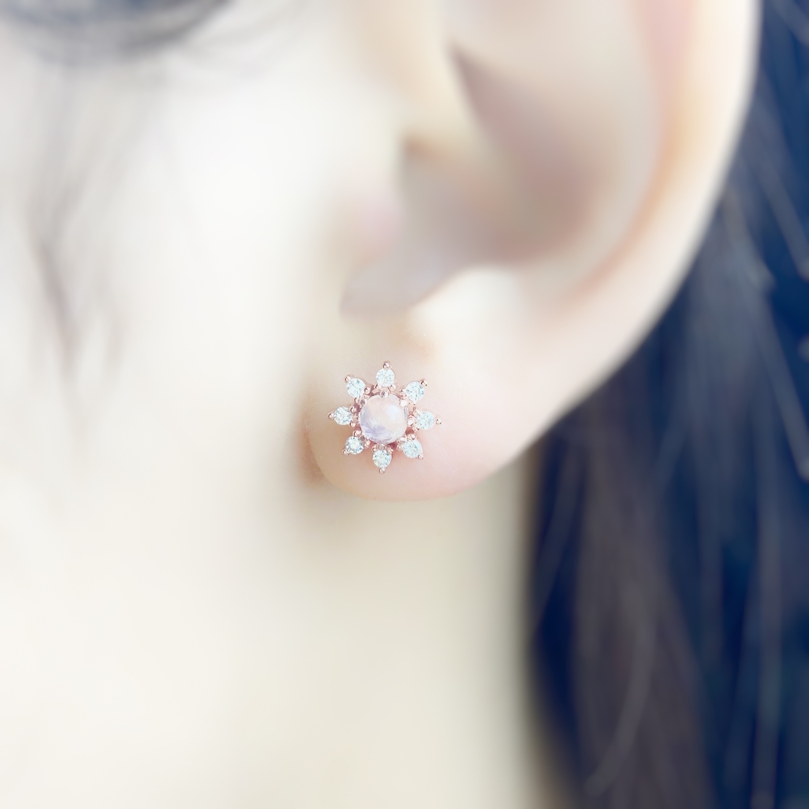 | 925 Silver・Rose Gold | You Are My Sunflower Earrings | EA0598 |