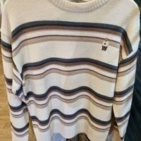 [S] WHO.A.U STEVE EMBROIDERED SWEATER,CREAM, WHKABBT01U-CREAM (SWAU68)