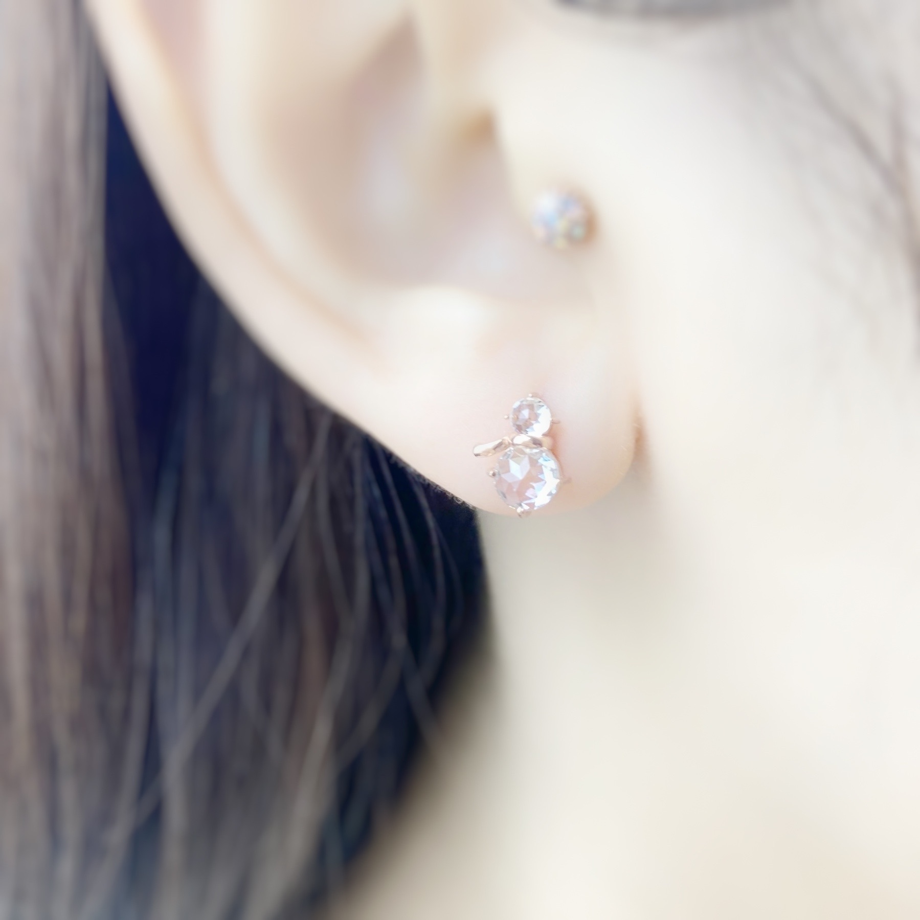 | 925 Silver・Rose Gold | Snowman Earrings | EA0613 |