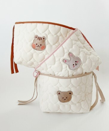 Dot to Dot 滿滿愛心絎縫系列-多功能收納筐