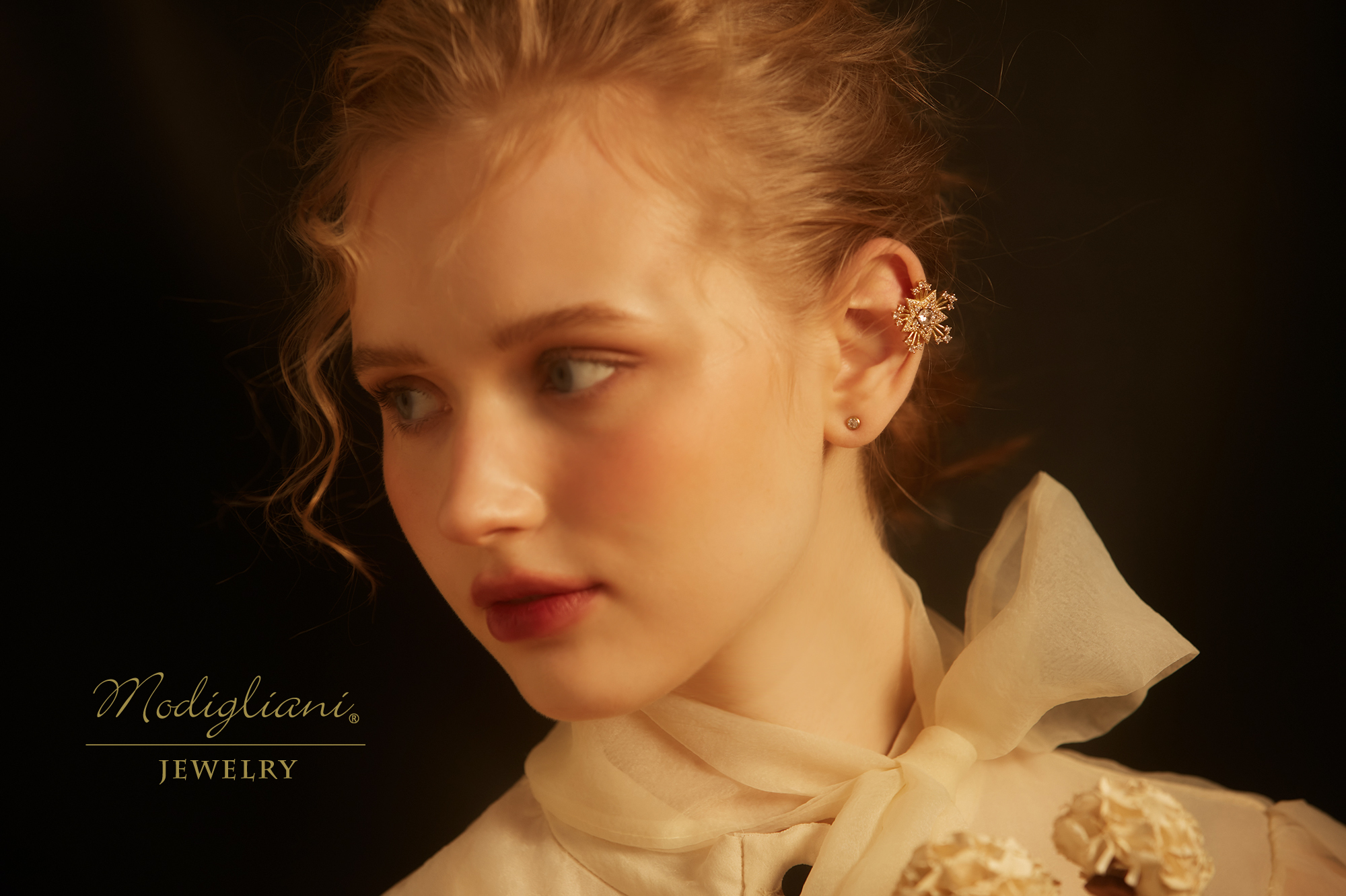 黃銅飾品,黃銅,星芒,鋯石,耳骨夾,造型耳骨夾,華麗