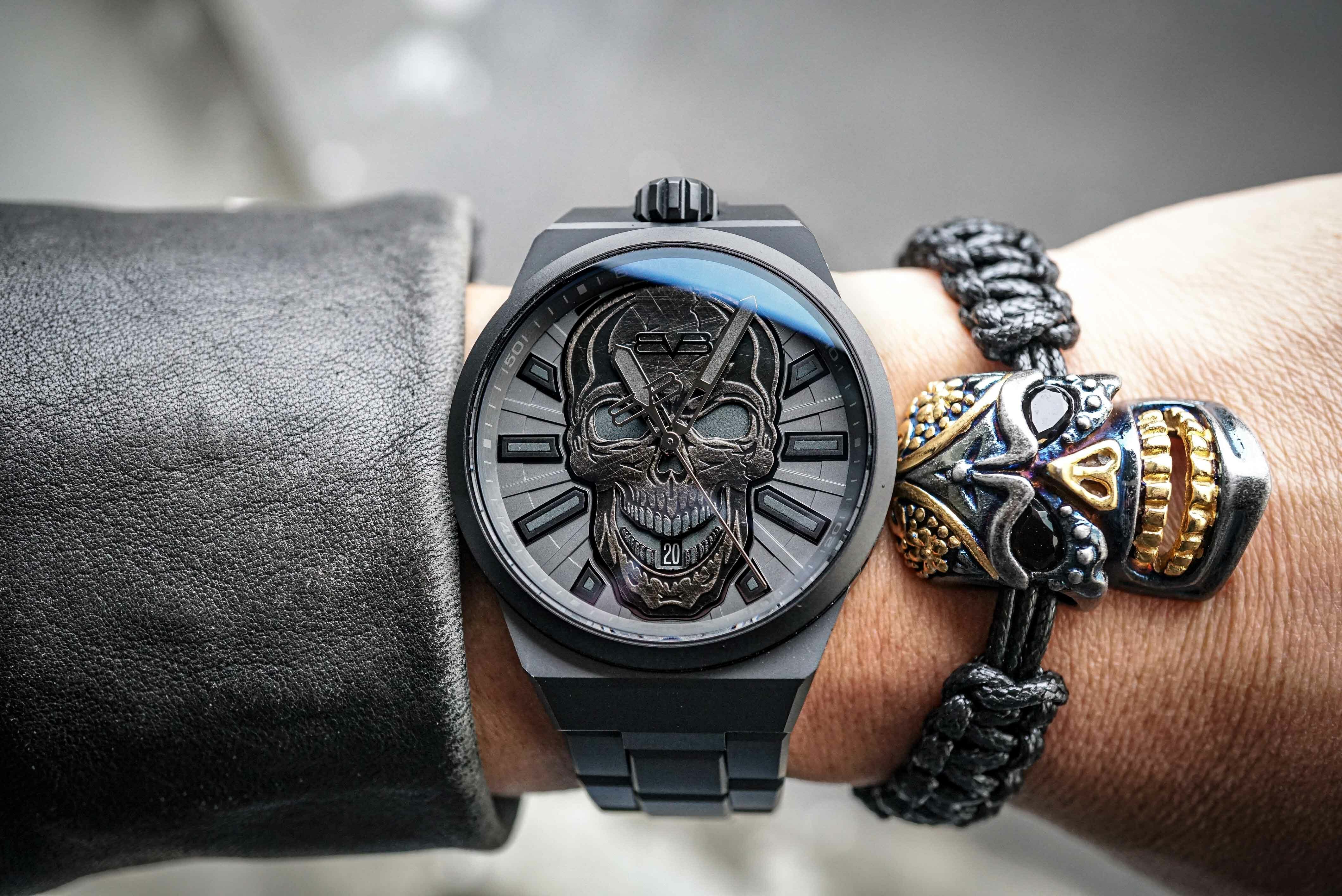 Bolt-68 NEO系列十週年紀念骷髏機械腕錶 消光黑版本