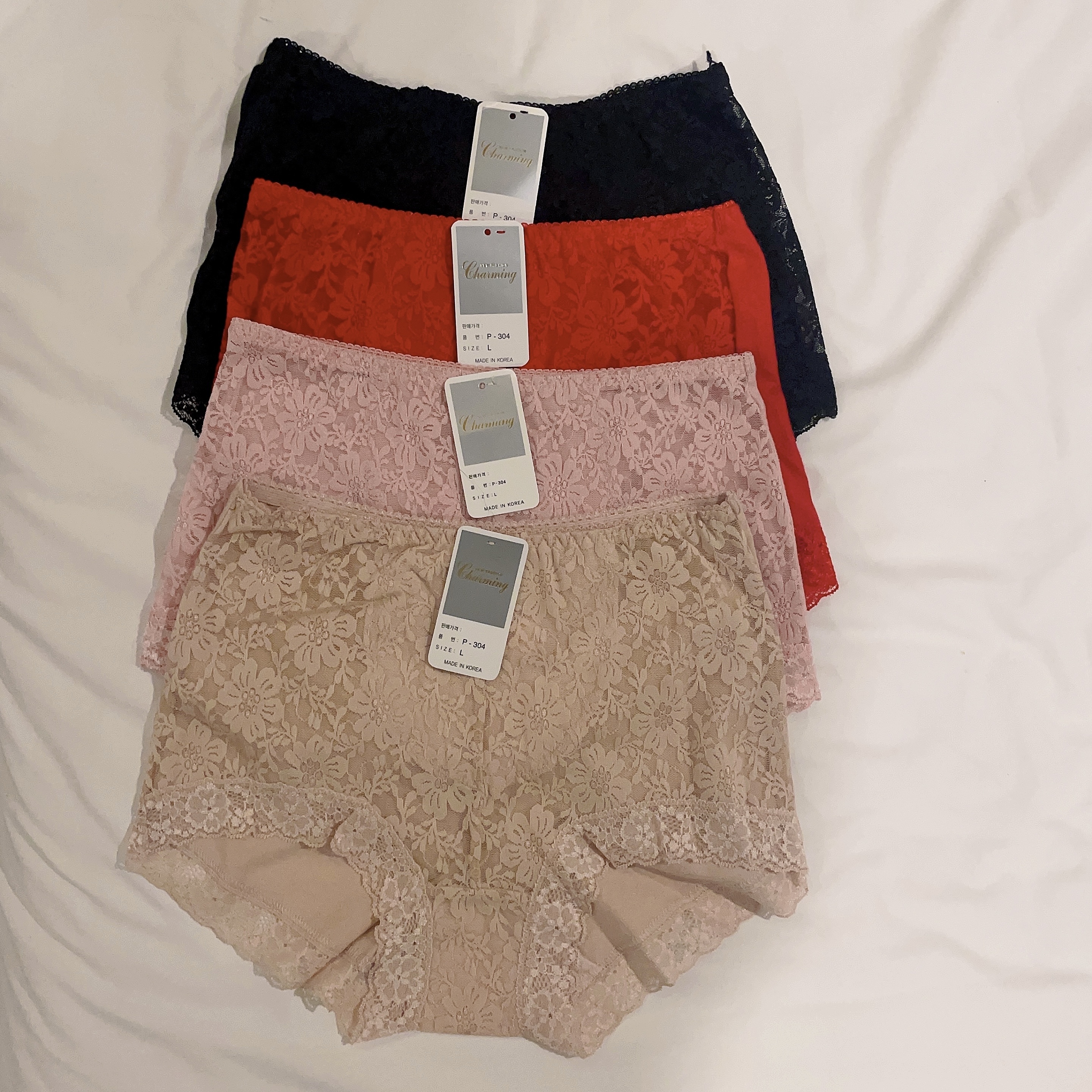 KA337 全LACE半中高腰內褲( 訂貨約4-6星期）