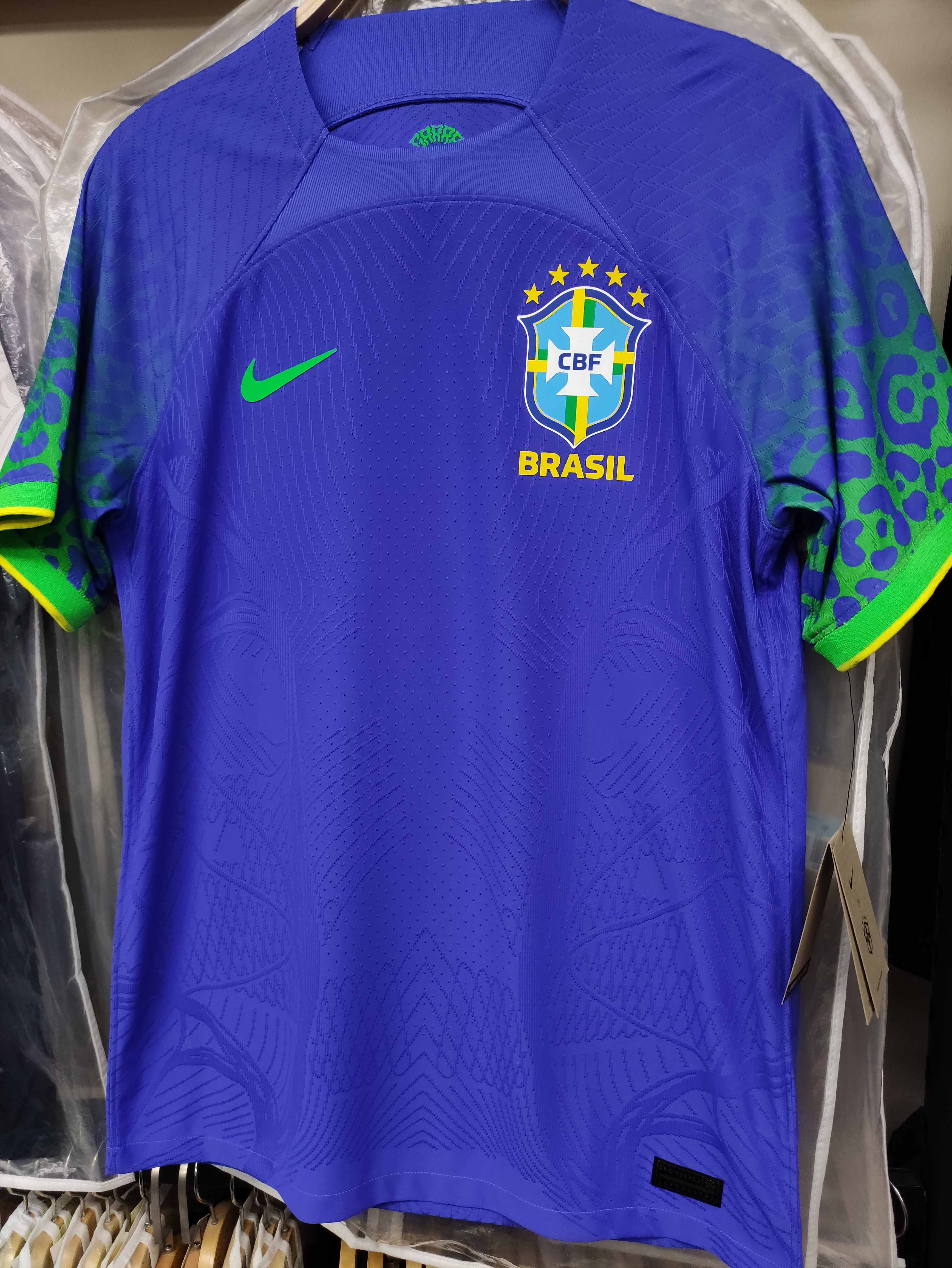2022世界杯巴西國家隊作客尼馬球員版球衣