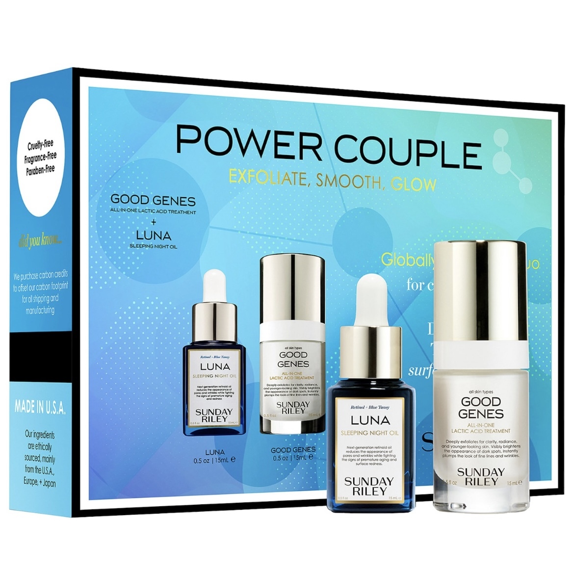 [特價] Sunday Riley - Power Couple Advanced Retinol and Lactic Acid Duo