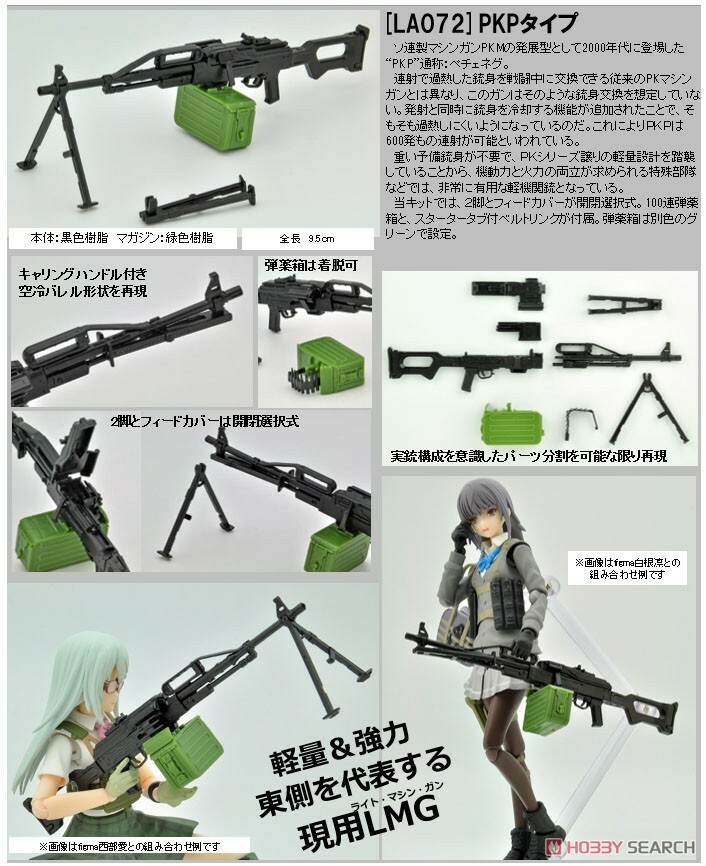  Tomytec 代理版 1/12 迷你武裝 LA072 PKP 佩切涅格機槍 Type