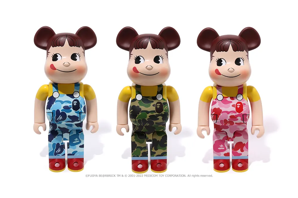 BE@RBRICK BAPE Peko-chan 1000% 公仔牛奶糖妹不二家庫柏力克現貨 BE@RBRICK BAPE Peko-chan 1000% 公仔牛奶糖妹不二家庫柏力克現貨