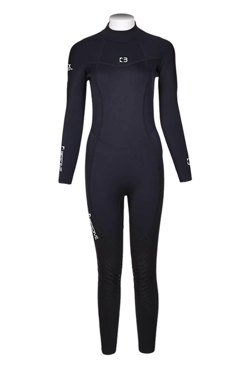 ▲現貨 Bestdive 女款 5mm 黑白系列 連身防寒衣 (經典黑) 2026