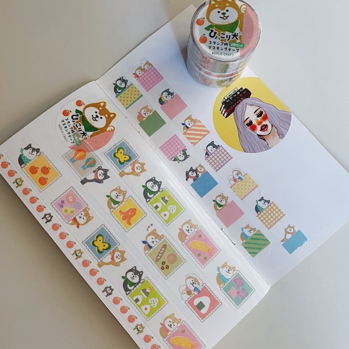 柴犬 3入和紙膠帶｜日本WORLD CRAFT