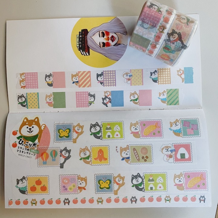 柴犬 3入和紙膠帶｜日本WORLD CRAFT